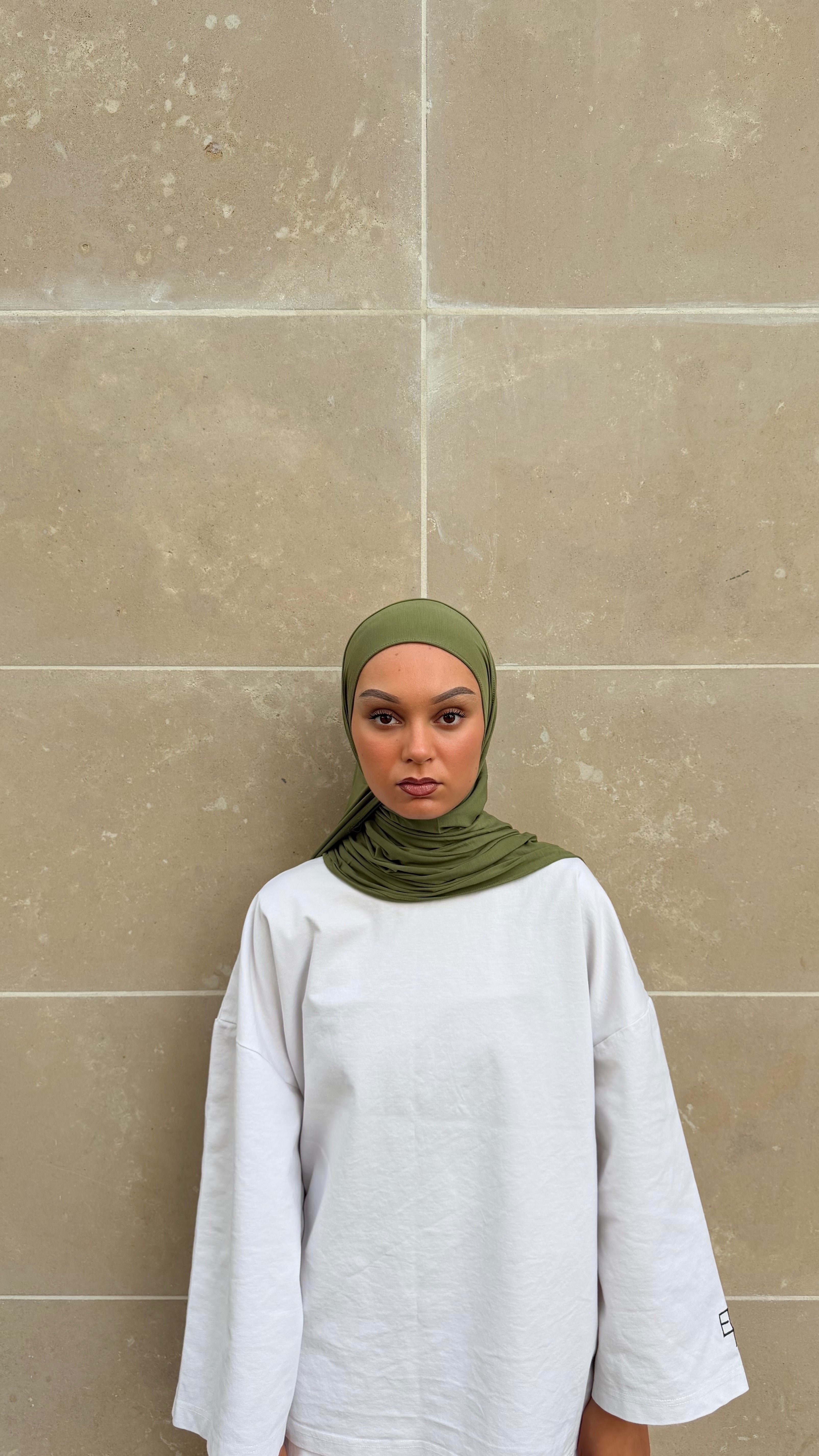 JERSEY BAMBOU VERT OLIVE
