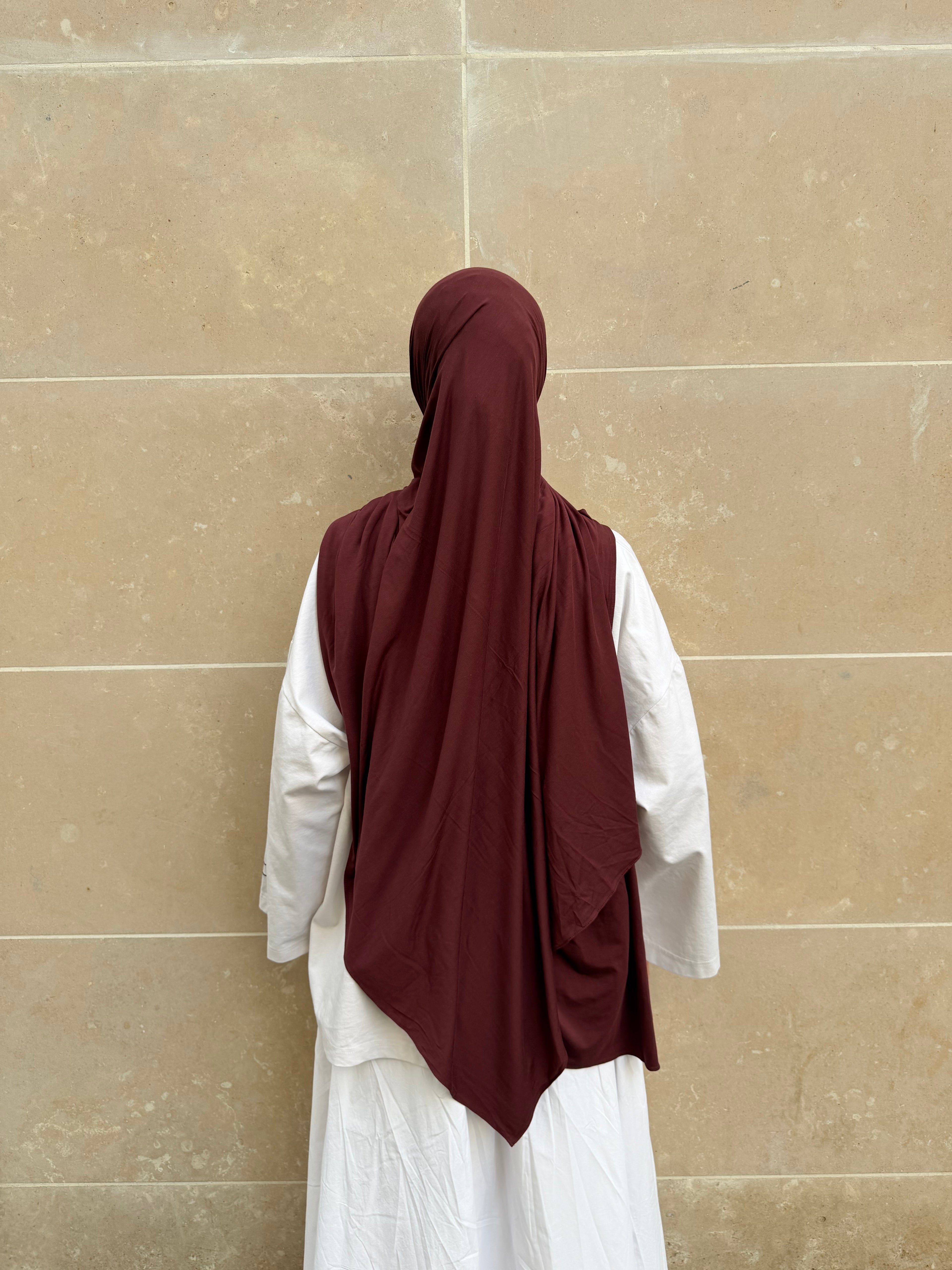 JERSEY BAMBOU BORDEAUX