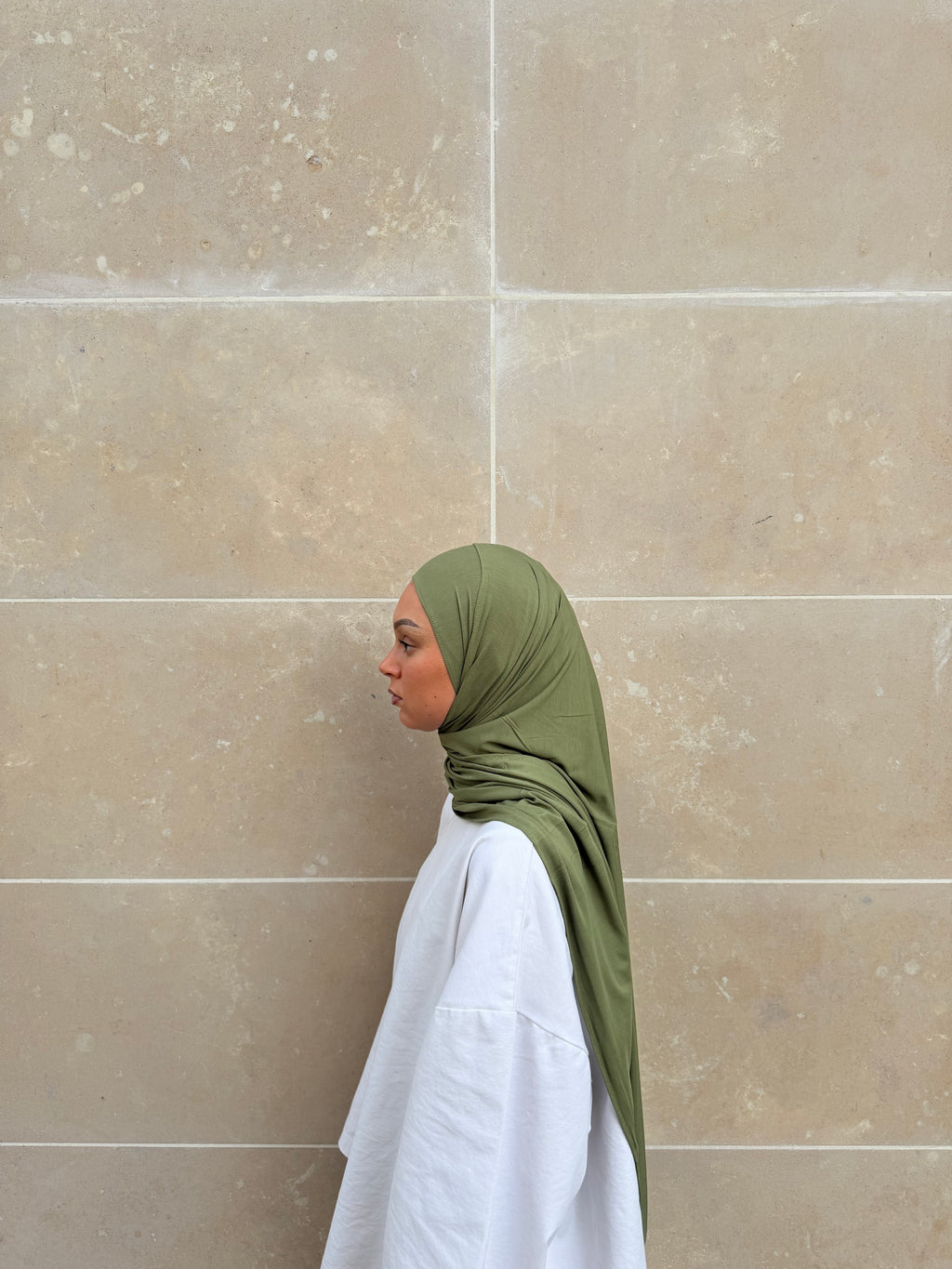 JERSEY BAMBOU VERT OLIVE