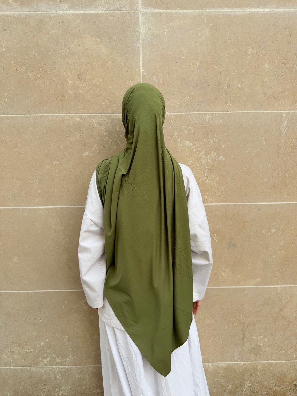 JERSEY BAMBOU VERT OLIVE